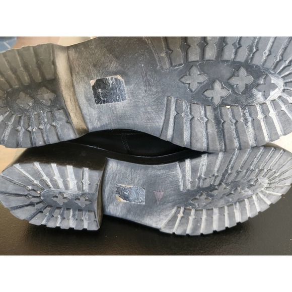 London Rebel Leather Heeled Chelsea Boots Size 41 (8) - Picture 6 of 8